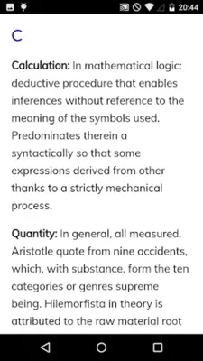 Philosophical Dictionary android App screenshot 0