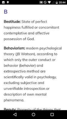 Philosophical Dictionary android App screenshot 1