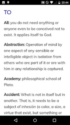 Philosophical Dictionary android App screenshot 2